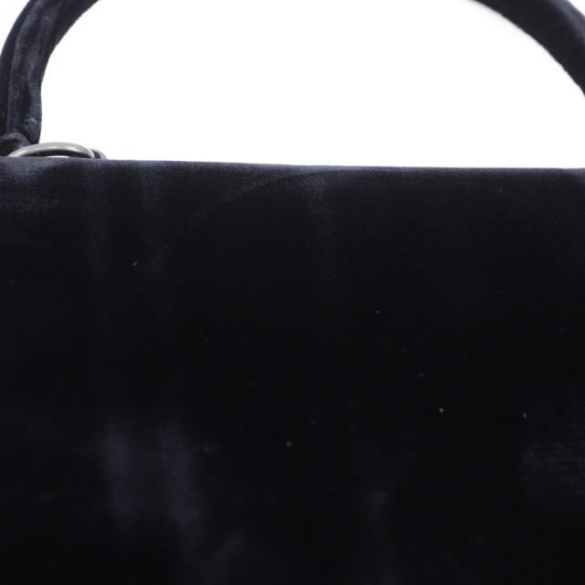 PRADA プラダ ワンハンドル ヴィンテージ ベロア NERO 黒 ハンドバッグ レディース_8