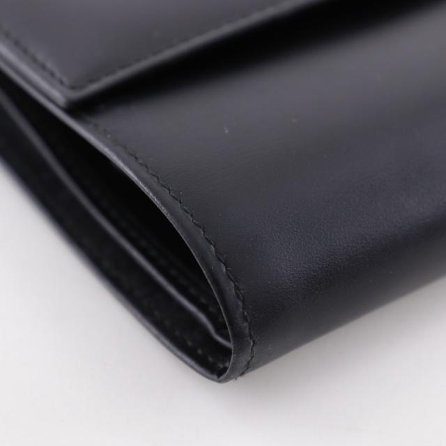 CARTIER カルティエ パンテール カーフ 黒 二つ折り財布 レディース