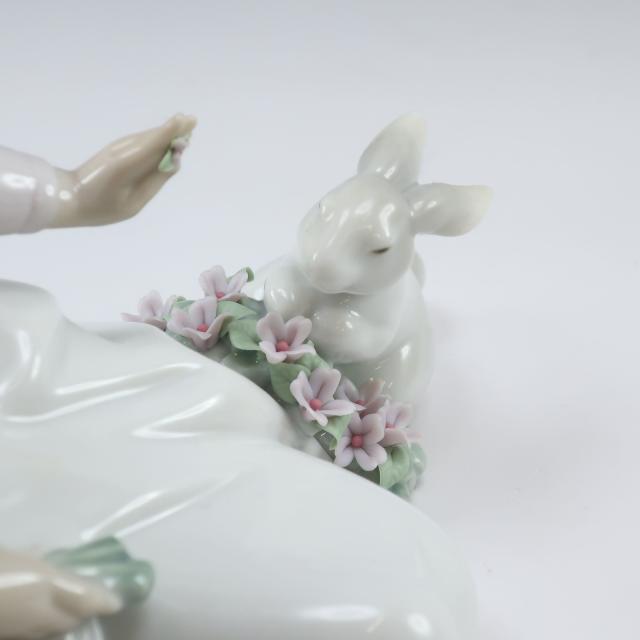 Lladro リヤドロ うさぎと仲良し 6931 ポーセリン 置物 オブジェ _ 