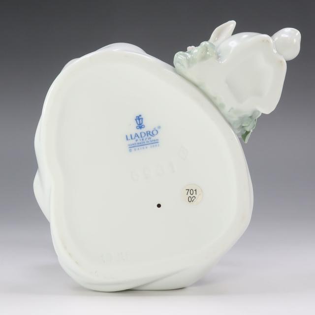 Lladro リヤドロ うさぎと仲良し 6931 ポーセリン 置物 オブジェ _ 