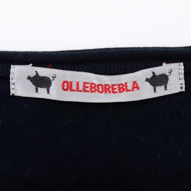 OLLEBOREBLA オレボレブラ ベストデザイン フラワー コットン グレー/黒 半袖Ｔシャツ_7