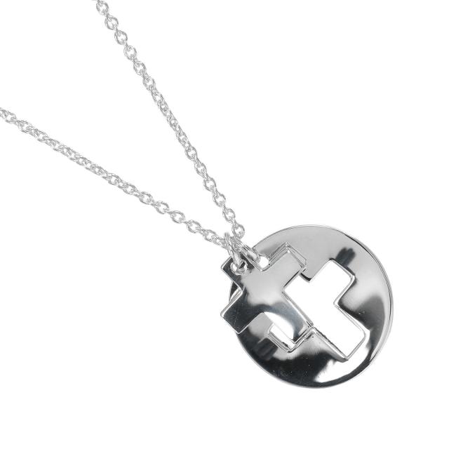TIFFANY&Co. ティファニー ステンシル クロス シルバー925 ネックレス 