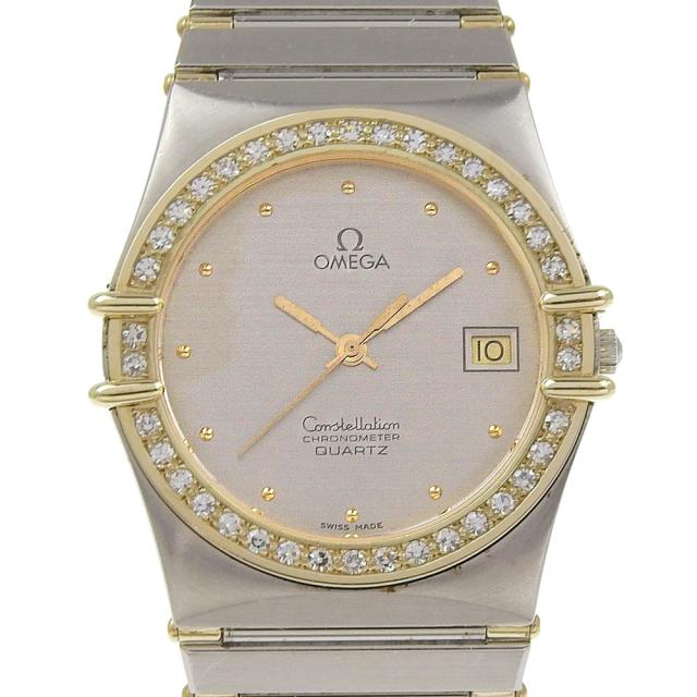 OMEGA オメガ コンステレーション SS クオーツ アナログ表示 シルバー文字盤 腕時計