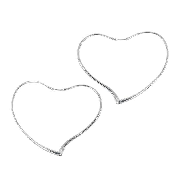 TIFFANY&Co. ティファニー オープンハート フープ フープ シルバー925 TIFFANY & CO. シルバーピアスハート925