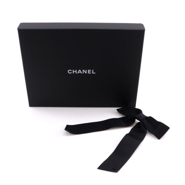 CHANEL シャネル リボン ココマーク サテン 黒 バレッタ レディース 【中古】_4