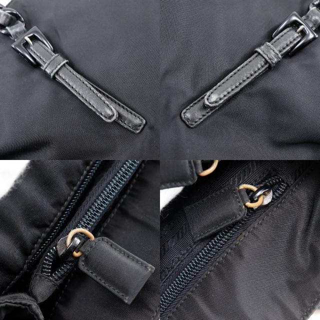 PRADA プラダ プラスチックチェーン ナイロン 黒 トートバッグ レディース 【中古】_13