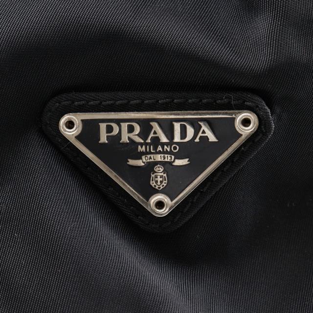 PRADA プラダ プラスチックチェーン ナイロン 黒 トートバッグ レディース 【中古】_16