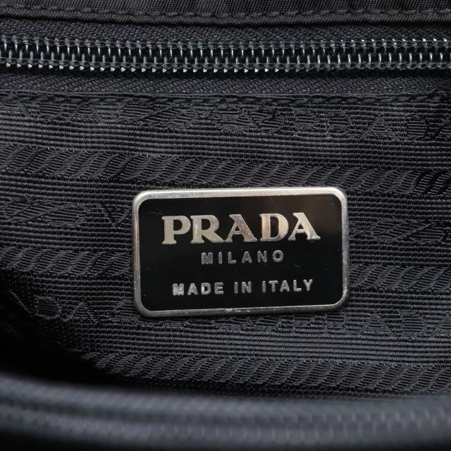 PRADA プラダ プラスチックチェーン ナイロン 黒 トートバッグ レディース 【中古】_15