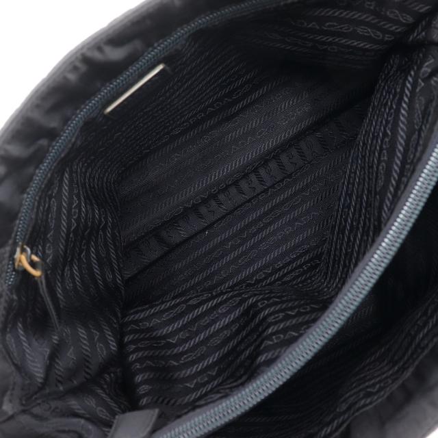 PRADA プラダ プラスチックチェーン ナイロン 黒 トートバッグ レディース 【中古】_5