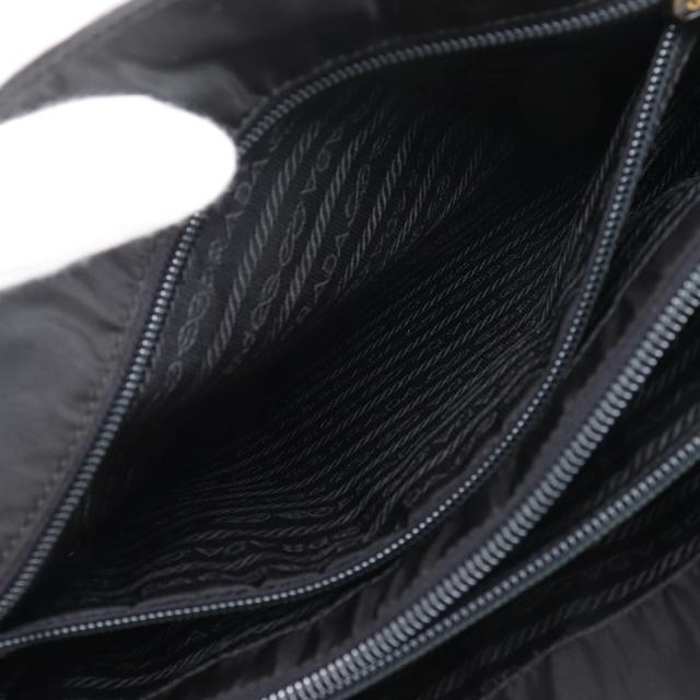 PRADA プラダ プラスチックチェーン ナイロン 黒 トートバッグ レディース 【中古】_8