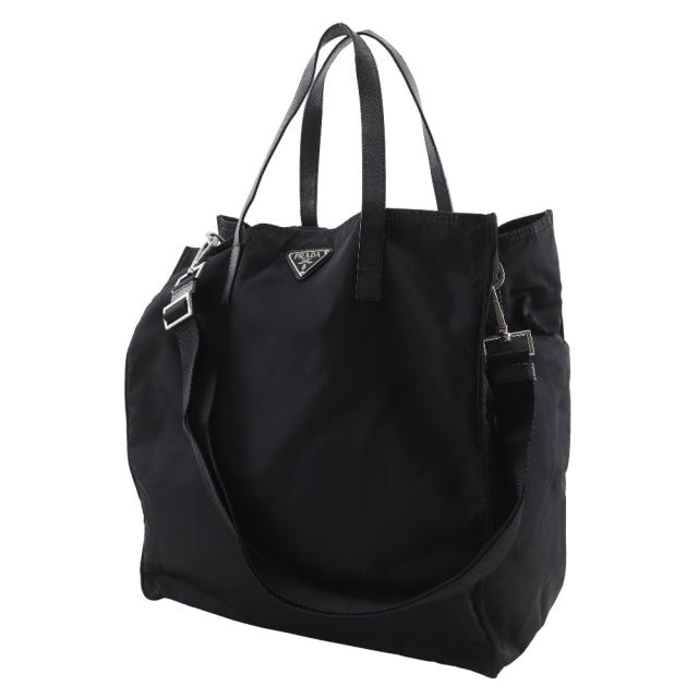 PRADA プラダ 2WAYショルダー ナイロン 黒 トートバッグ レディース 【中古】_1