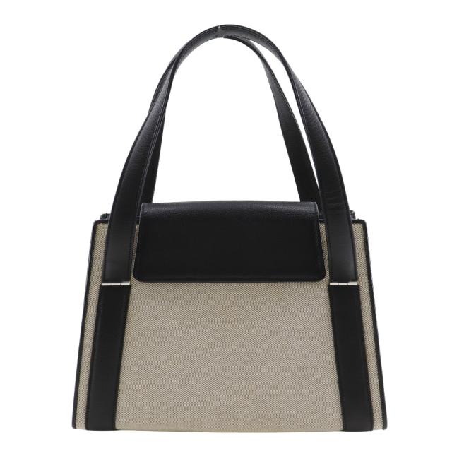 MORABITO モラビト バイカラー カーフ 黒/グレー トートバッグ レディース 【中古】