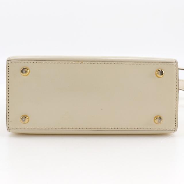 CELINE セリーヌ 2WAYショルダー ヴィンテージ カーフ 白 ハンドバッグ レディース_18