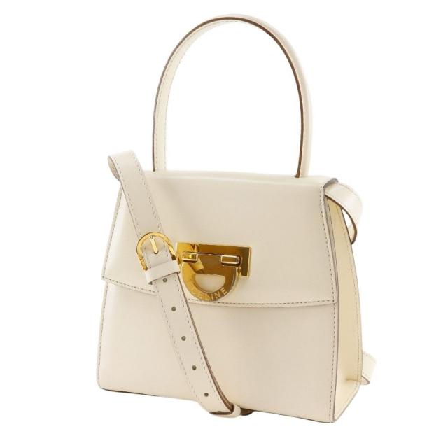 CELINE セリーヌ 2WAYショルダー ヴィンテージ カーフ 白 ハンドバッグ レディース_1