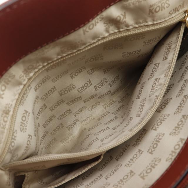Michael Kors マイケルコース 35S6GTTT3L レザー 赤 トートバッグ レディース 【中古】_9