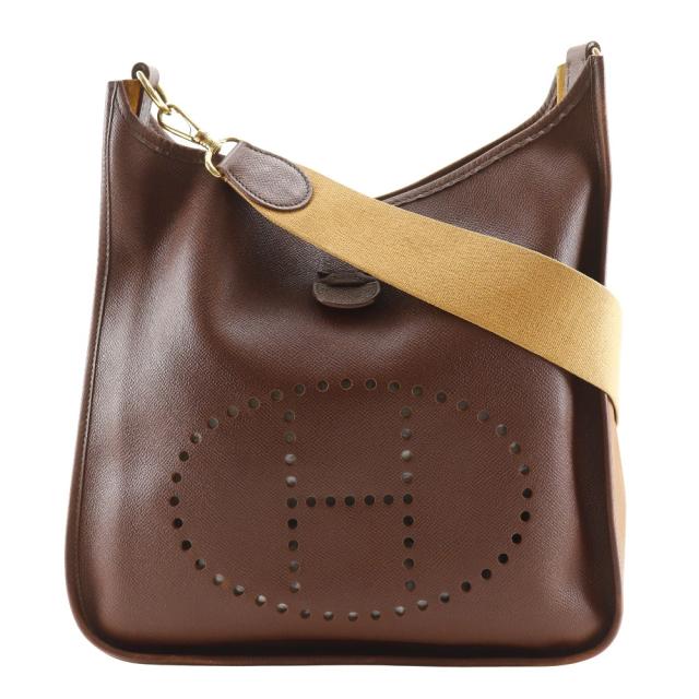 HERMES エルメス エヴリンPM エブリン エブリン クシュベル 茶/ゴールド金具