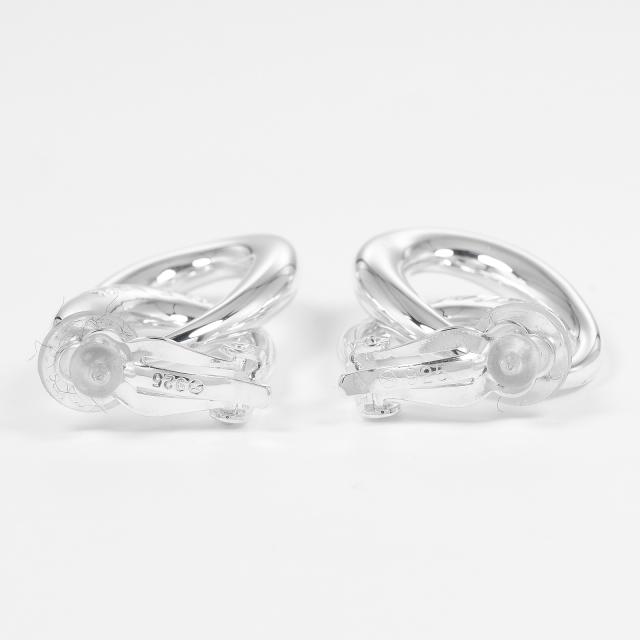CHANEL シャネル ダブルフープ シルバー925 イヤリング 27.2g レディース 【中古】_4
