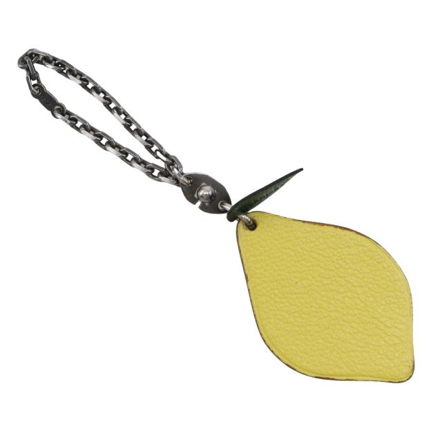 HERMES エルメス レモン バッグチャーム レザー 黄 チャーム ユニセックス 【中古】