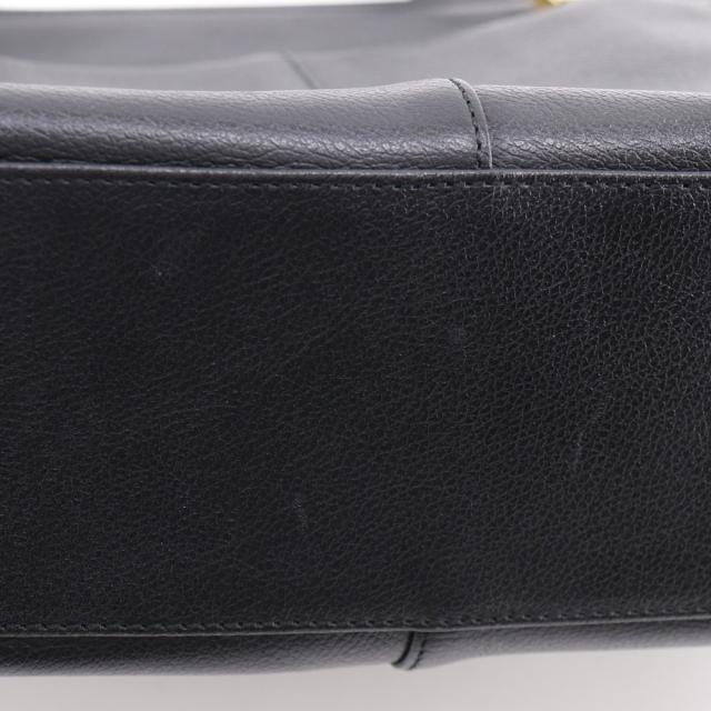 BURBERRY バーバリー シボ革 ノバチェック レザー 黒 ハンドバッグ レディース 【中古】_17