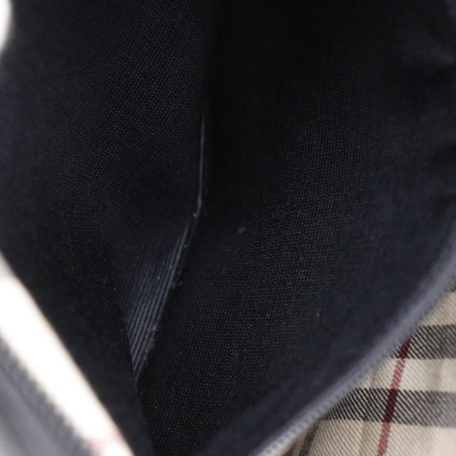 BURBERRY バーバリー シボ革 ノバチェック レザー 黒 ハンドバッグ レディース 【中古】_19