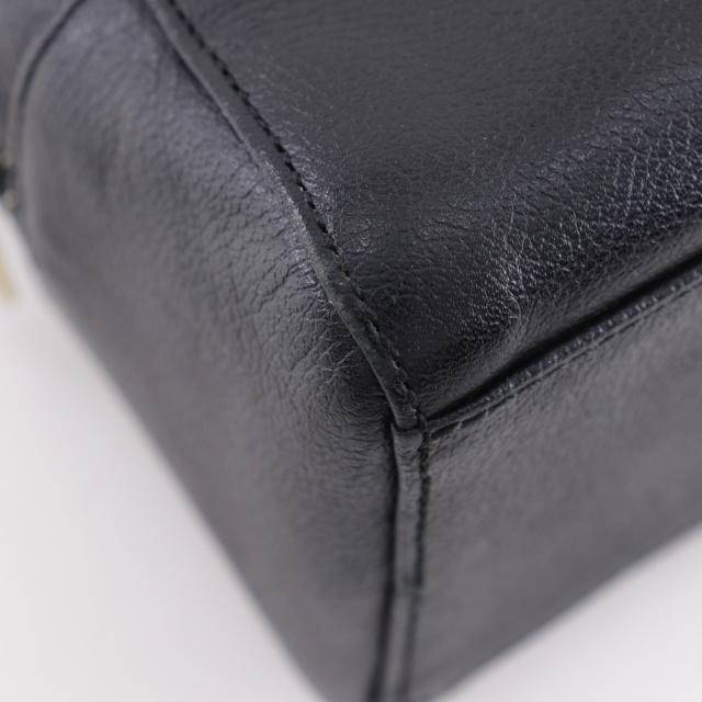 BURBERRY バーバリー シボ革 ノバチェック レザー 黒 ハンドバッグ レディース 【中古】_3