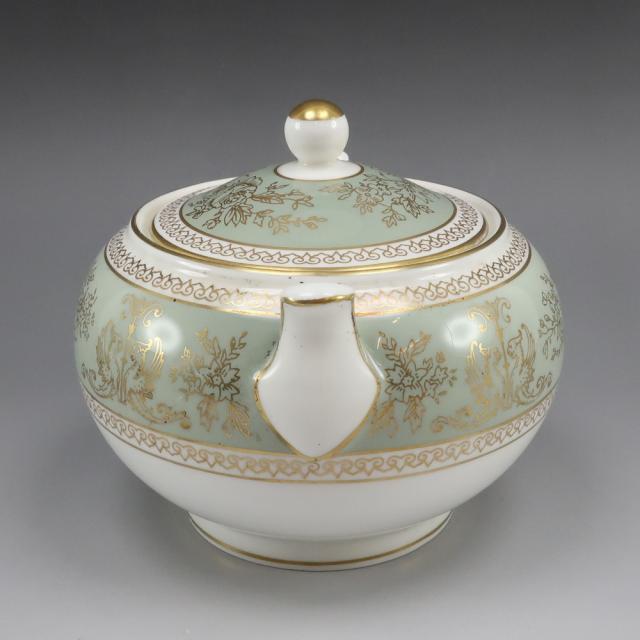 Wedgwood ウェッジウッド GOLD COLUMBIA ( SAGE GREEN ) シュガーポット ポーセリン 食器 _