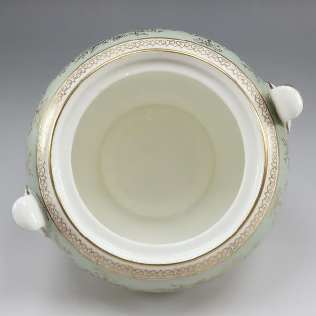 Wedgwood ウェッジウッド GOLD COLUMBIA ( SAGE GREEN ) シュガーポット ポーセリン 食器 _