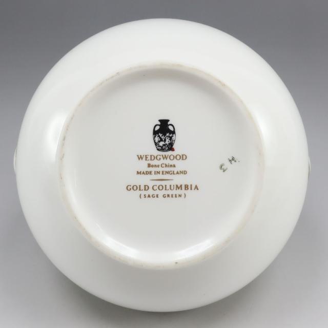 Wedgwood ウェッジウッド GOLD COLUMBIA ( SAGE GREEN ) シュガーポット ポーセリン 食器 _
