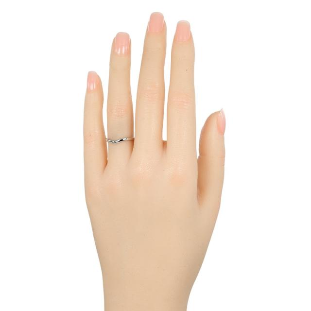 TIFFANY&Co. ティファニー カーブドバンド Pt950プラチナ 8号 リング・指輪 3.3g レディース_1