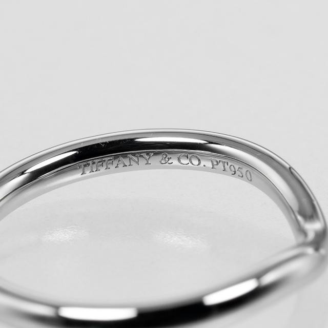 TIFFANY&Co. ティファニー カーブドバンド Pt950プラチナ 8号 リング・指輪 3.3g レディース_4
