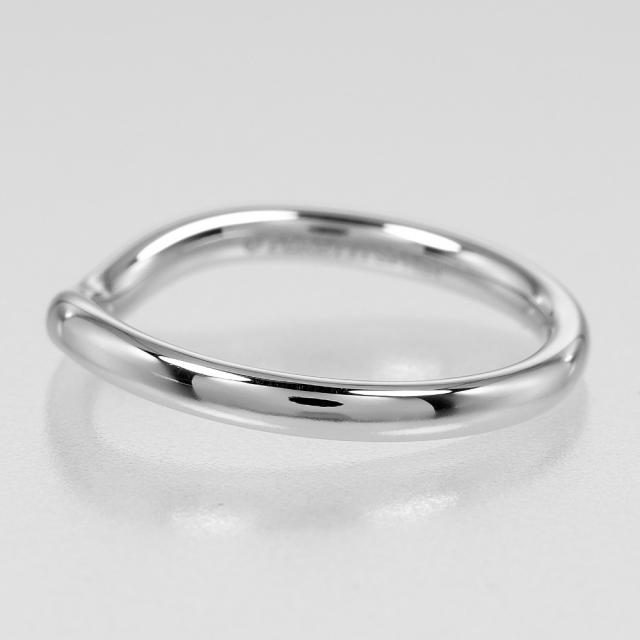 TIFFANY&Co. ティファニー カーブドバンド Pt950プラチナ 8号 リング・指輪 3.3g レディース_6
