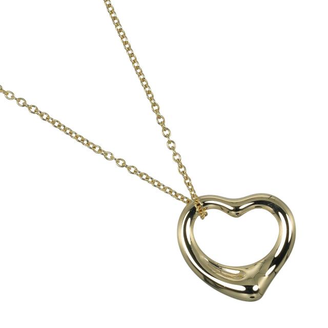 TIFFANY&amp;Co. ティファニー オープンハート K18イエローゴールド ネックレス 4.35g