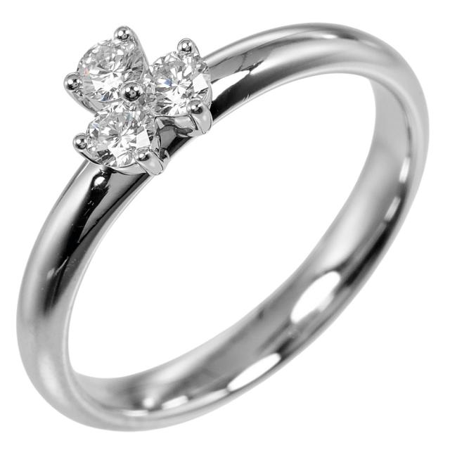 TIFFANY&Co. ティファニー アリア Pt950プラチナ 8号 リング・指輪 3.7g レディース 【中古】