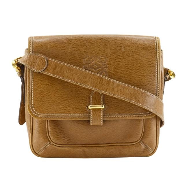 LOEWE ロエベ アナグラム カーフ 茶 ショルダーバッグ レディース 【中古】 38,870円