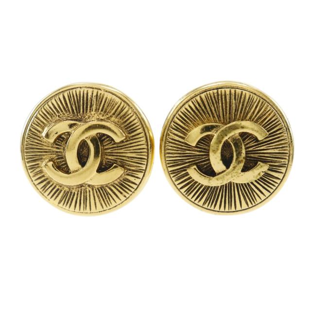CHANEL シャネル ココマーク ヴィンテージ ヴィンテージ 金メッキ イヤリング 21.2g