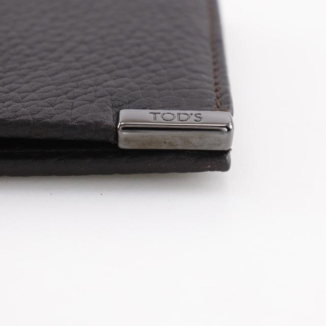 TOD'S トッズ レザー 茶 二つ折り財布 メンズ 【中古】の通販はau PAY