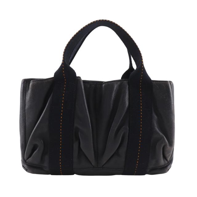 HERMES エルメス キャラバンホリゾンタルPM ヴォーデルマ 黒 ハンドバッグ レディース