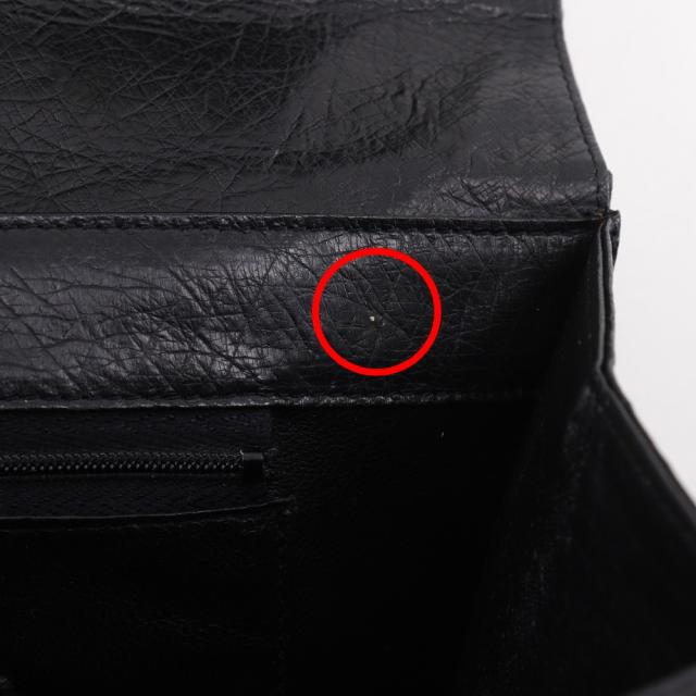 BALLY バリー オーストリッチ 黒 ハンドバッグ レディース 【中古】_15