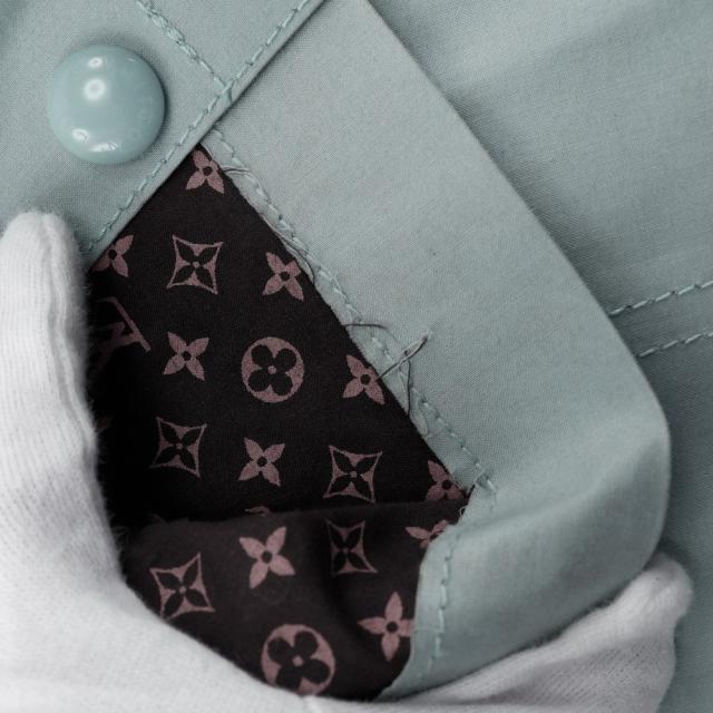 LOUIS VUITTON ルイ・ヴィトン コットン 水色 トレンチコート