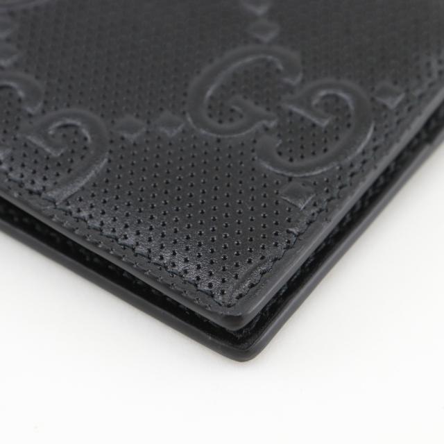GUCCI グッチ GGエンボス 二つ折り 625559 カーフ 黒 札入れ メンズ 【中古】_4