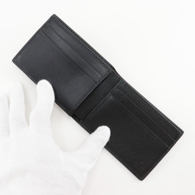 GUCCI グッチ GGエンボス 二つ折り 625559 カーフ 黒 札入れ メンズ 【中古】_5