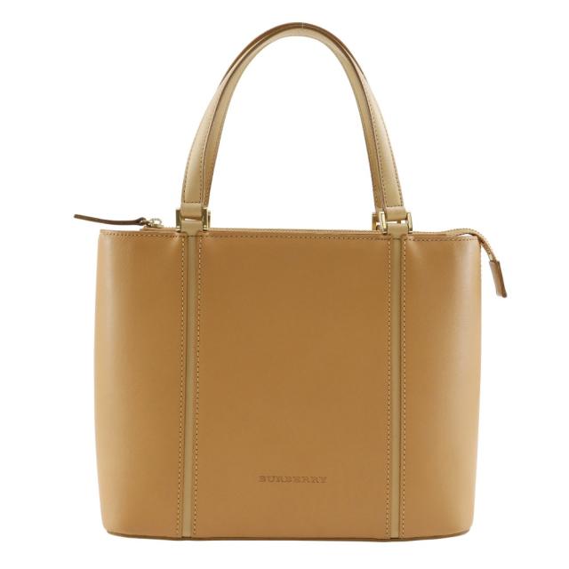 BURBERRY バーバリー カーフ ベージュ ハンドバッグ レディース 【中古】