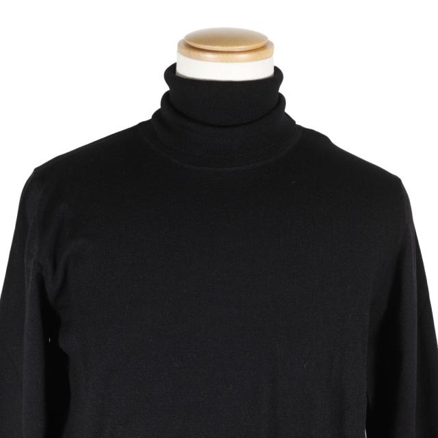 MONCLER モンクレール CICLISTA TRICOT タートルネック I209P9F00001 ウール 黒 セーター メンズ
