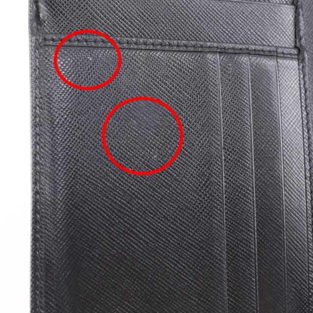 PRADA プラダ M510A サフィアーノ NERO 黒 二つ折り財布 レディース 【中古】_9