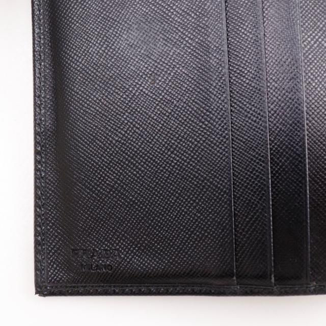 PRADA プラダ M510A サフィアーノ NERO 黒 二つ折り財布 レディース 【中古】_10