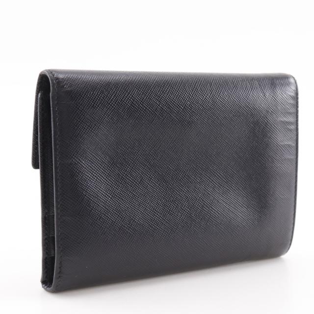 PRADA プラダ M510A サフィアーノ NERO 黒 二つ折り財布 レディース 【中古】_2