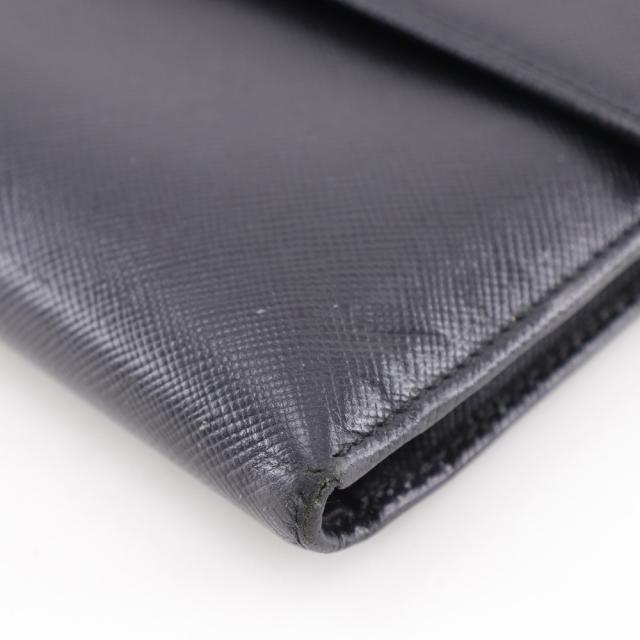 PRADA プラダ M510A サフィアーノ NERO 黒 二つ折り財布 レディース 【中古】_4
