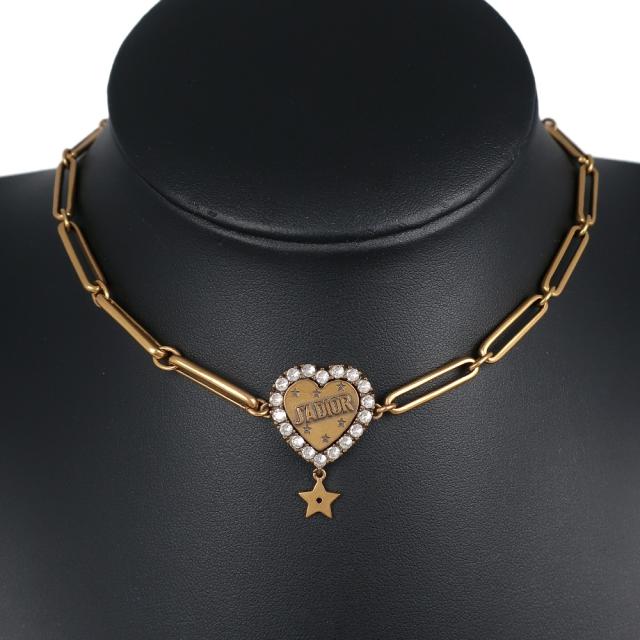 Dior クリスチャンディオール JADIOR ハート スター スター 金メッキ
