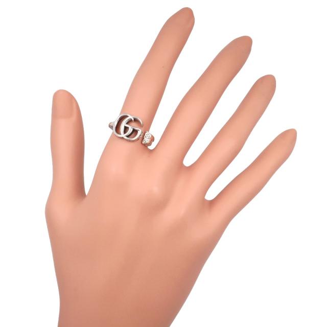 GUCCI グッチ ダブルG キーリング 627760 J8400 0701 シルバー925 13号 リング・指輪 5.6g_1