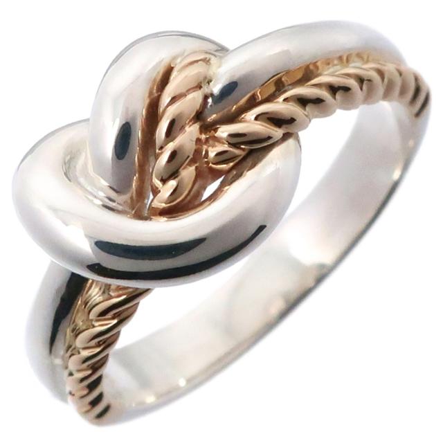 STAR JEWELRY スタージュエリー ノットモチーフ コンビ シルバー925 9号 リング・指輪 3.9g